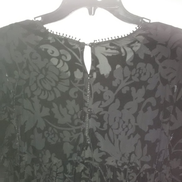 JohnPaulRichard Velvet Designer Black Top in Small - Picture 4 of 6